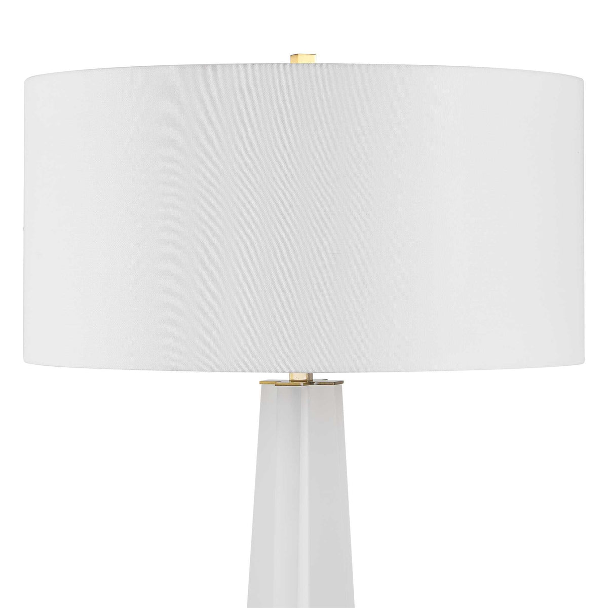 Rosin Floor Lamp - White by Uttermost - View 9