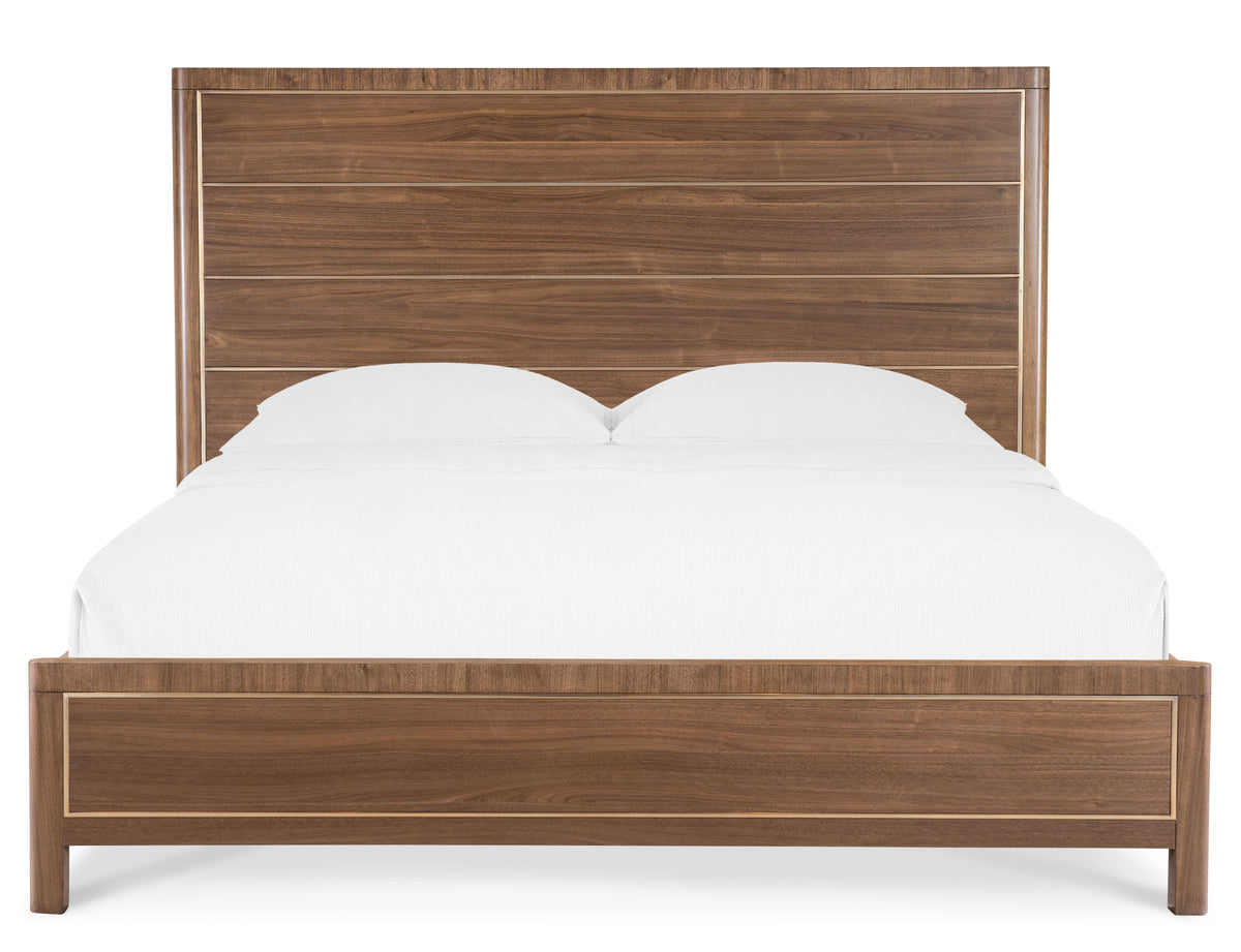 Eleana Queen Panel Bed Medium Wood - Dark Brown by Hooker Furniture - View 4