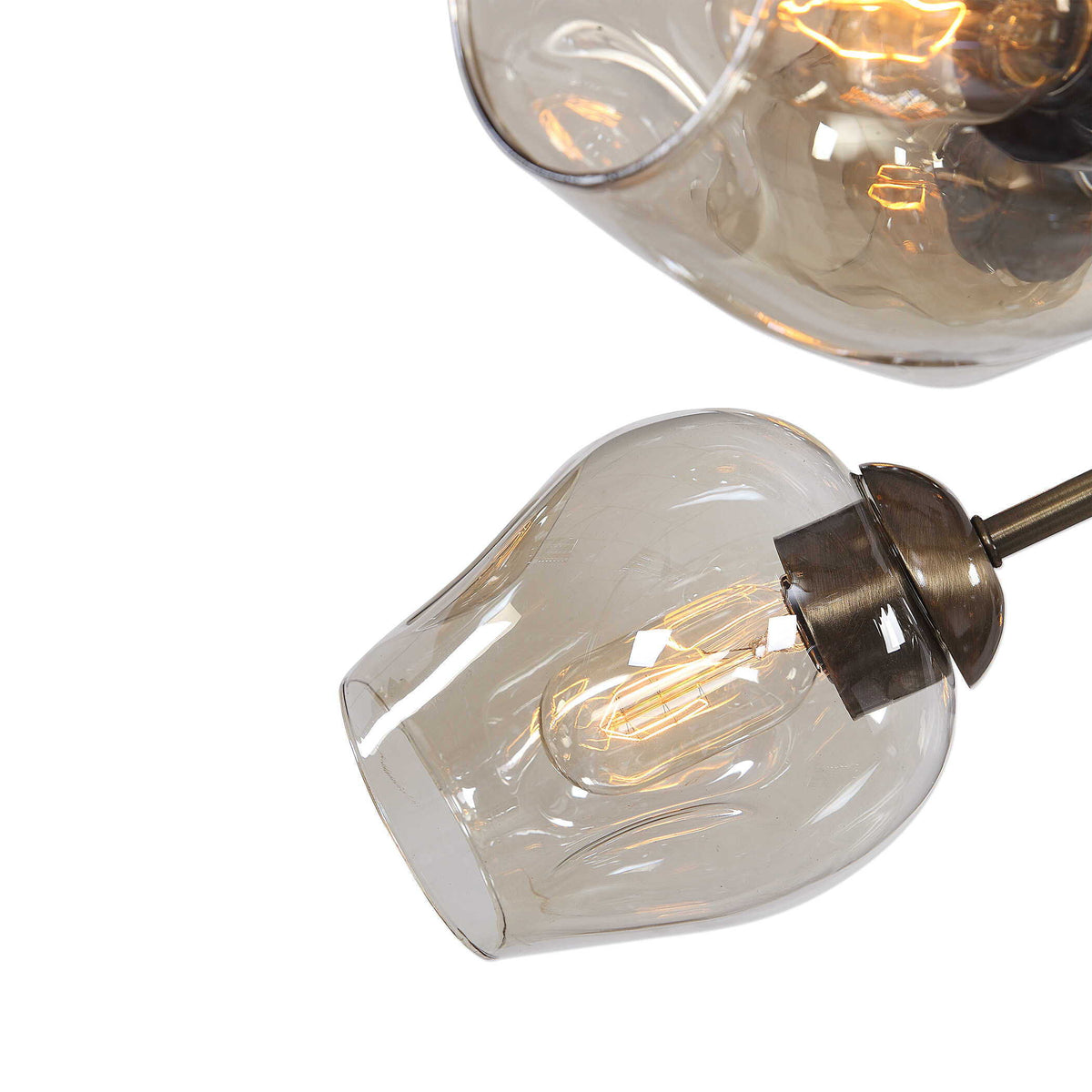 Chet 12 Light Sputnik Chandelier - Light Brown by Uttermost - View 5