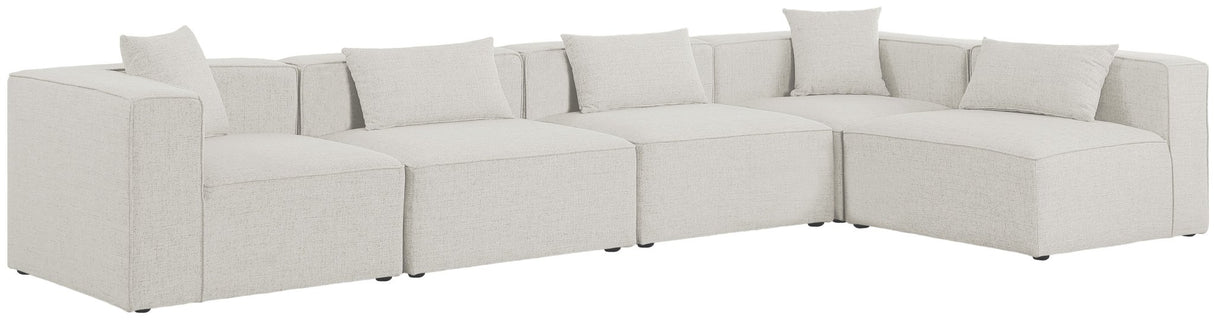 Cube - Modular Sectional 5 Piece - Cream | Home Elegance USA