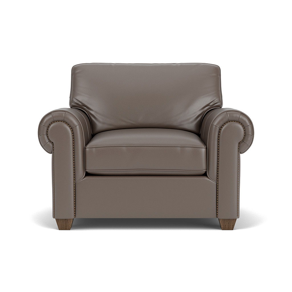 Carson Leather Chair, Nailhead Trim | Flexsteel