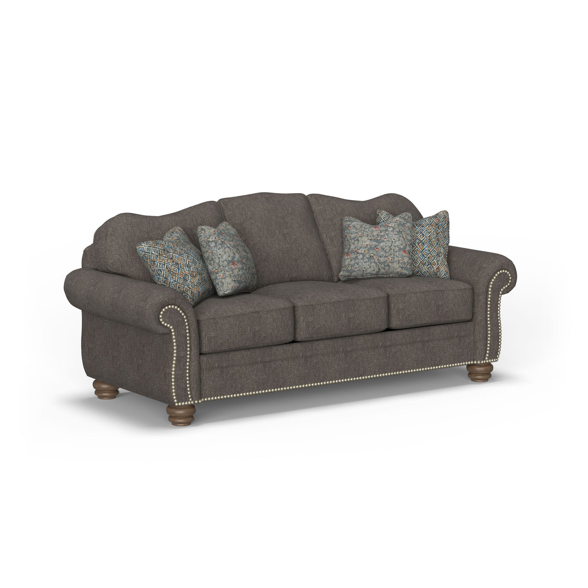 Bexley Fabric Sofa, Nailhead Trim | Flexsteel