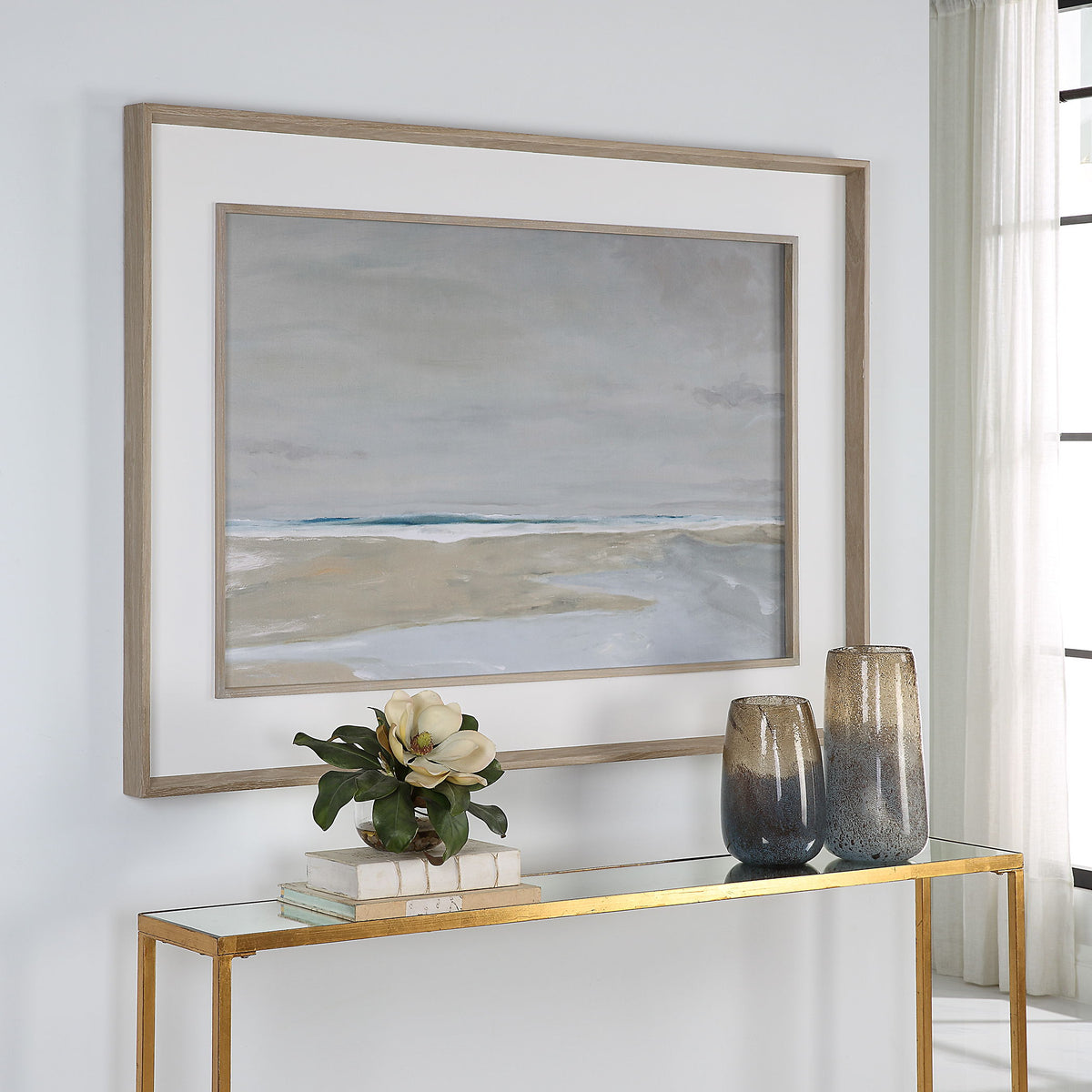 Oregon Coast Framed Print - Dark Gray by Uttermost - View 2