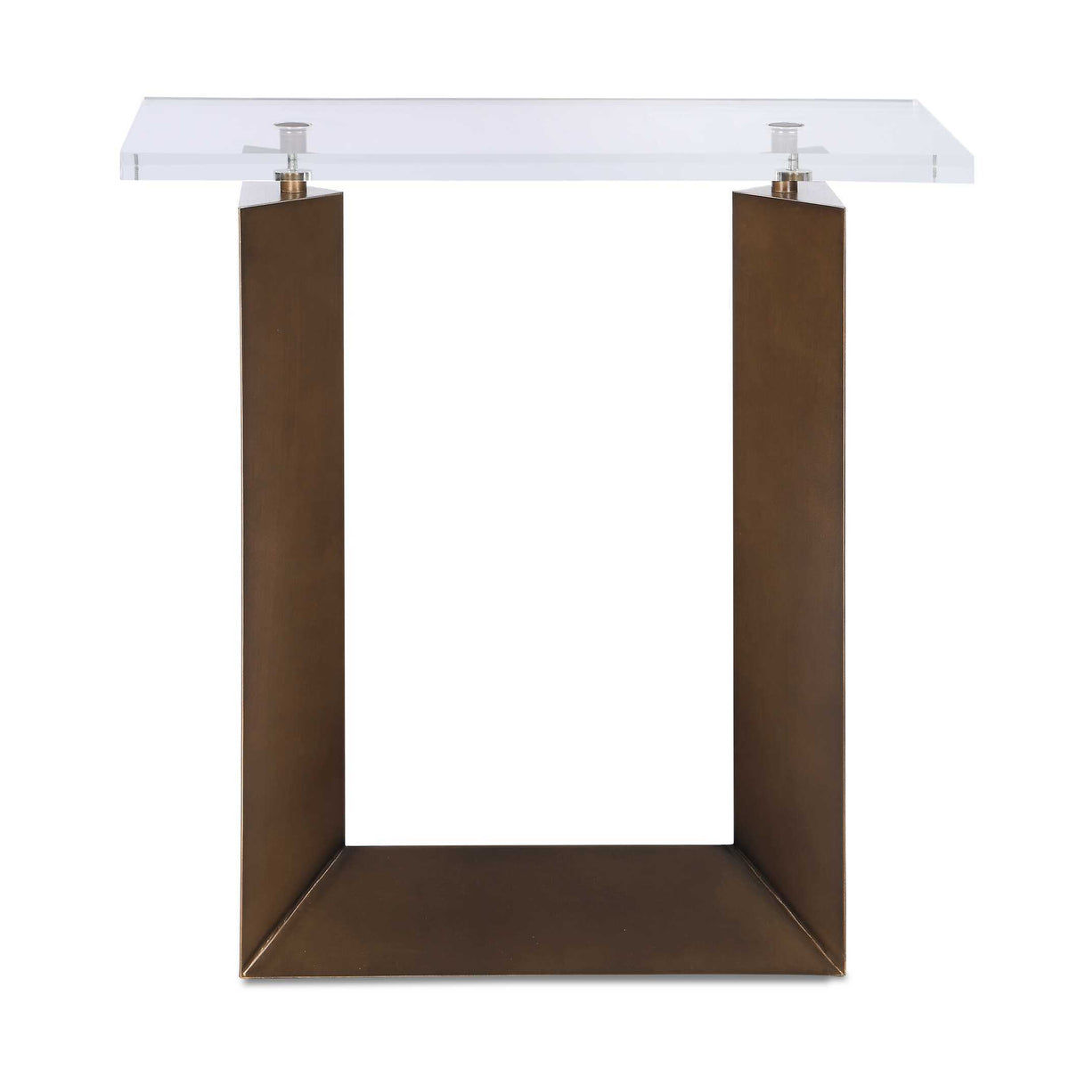 McElroy Modern Side Table - Bronze by Uttermost - View 1