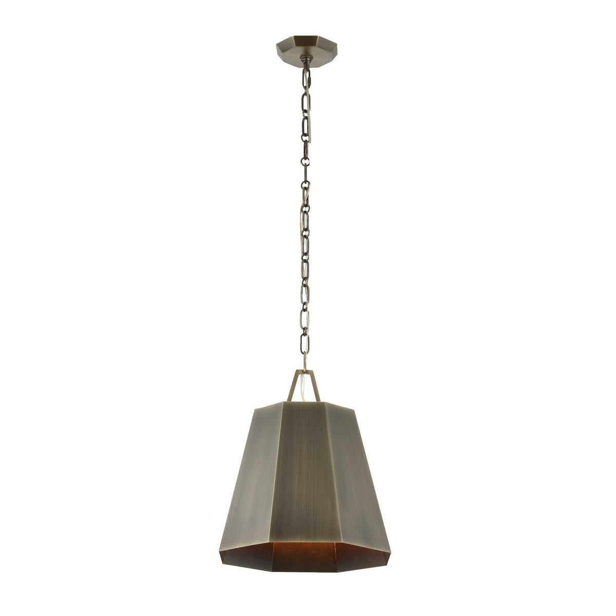 Granada 1 Light Hexagon Pendant - Dark Gray by Uttermost - View 9