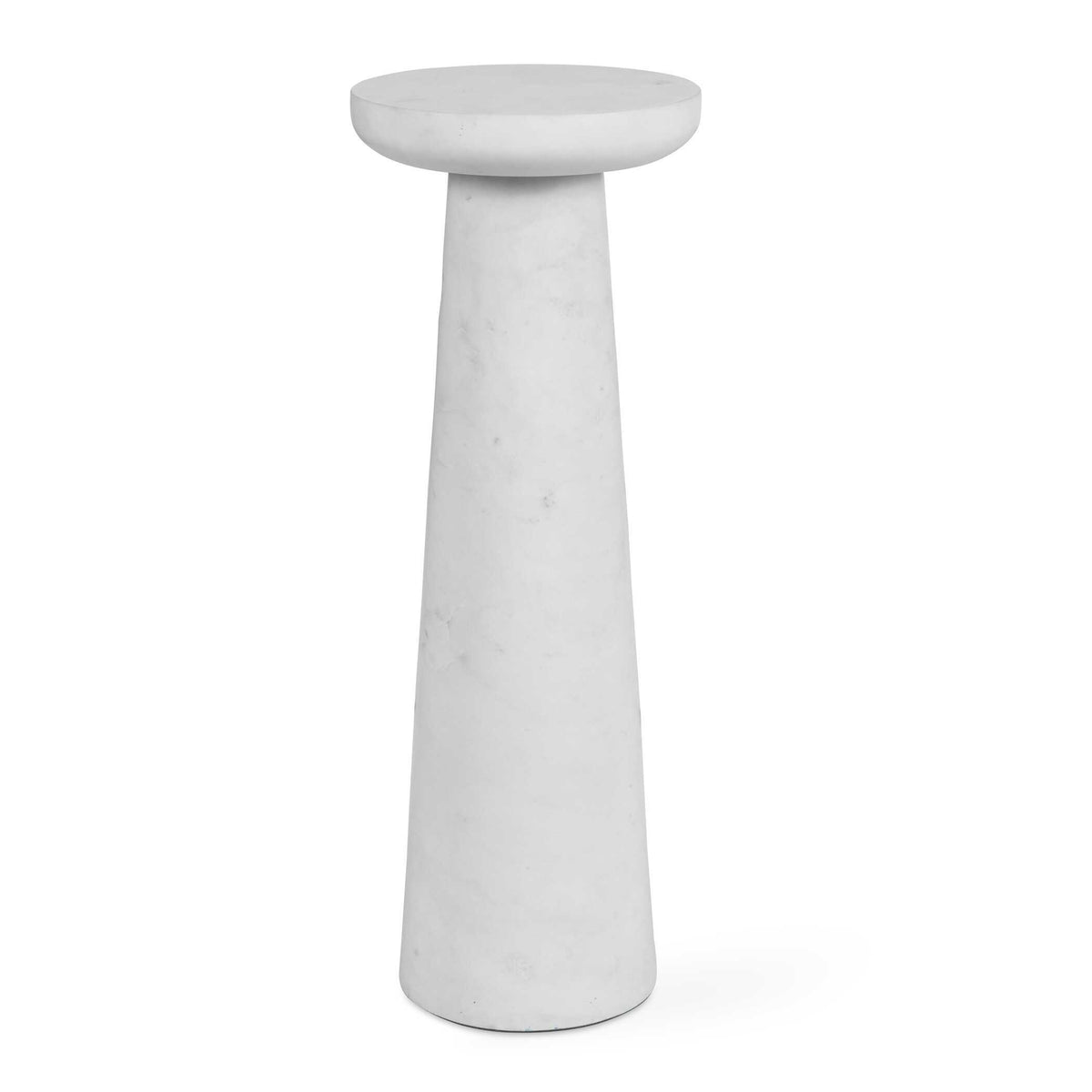Lirra Marble Drink Table - White by Uttermost - View 1