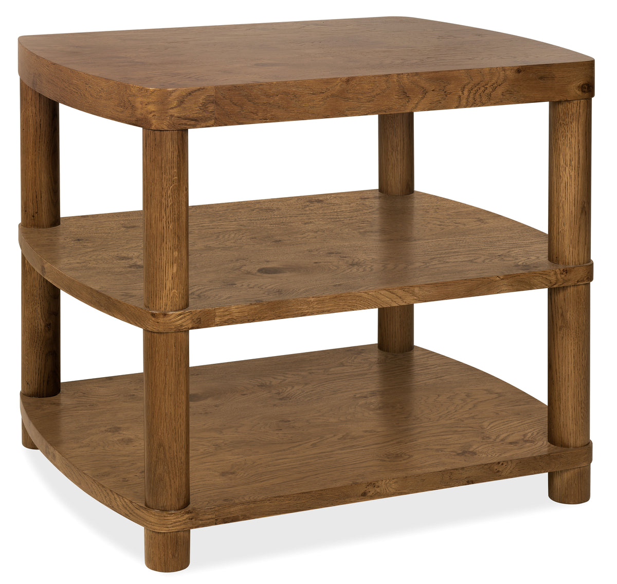Melange Romano End Table - Light Brown by Hooker Furniture - View 1