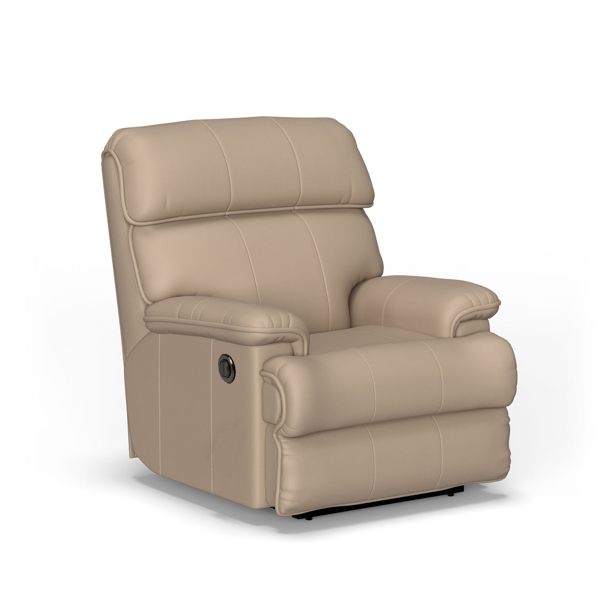 Geneva Transitional Leather Power Recliner | Flexsteel
