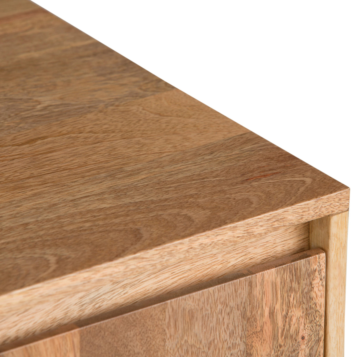Hunter 60 inch Wide Solid Mango Wood TV Stand in Natural For TVs up to 65 inches - sold by Home Elegance USA