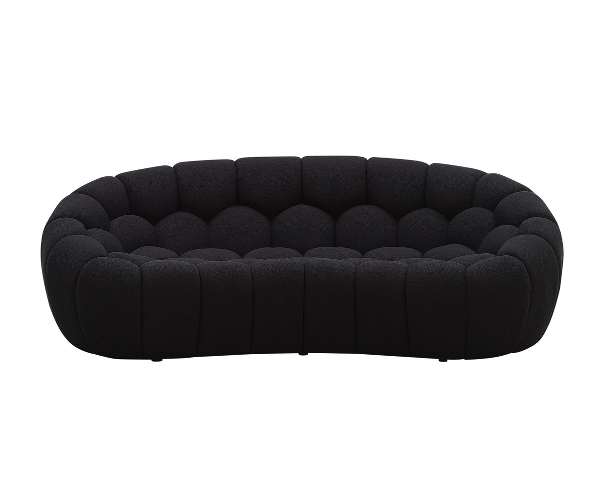 Divani Casa Yolonda - Modern Curved Black Fabric Sofa Set | VIG - Home Elegance USA