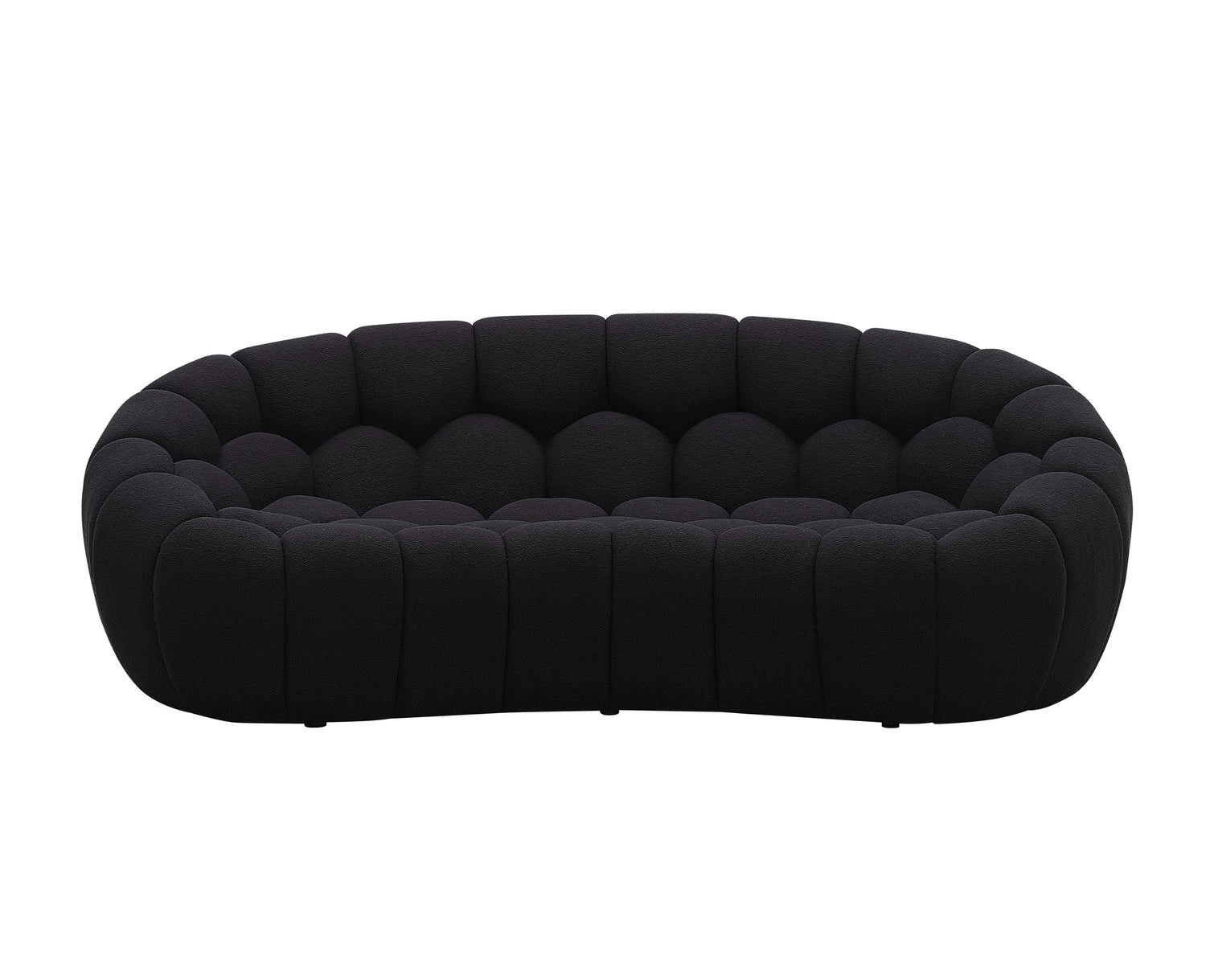 Divani Casa Yolonda - Modern Curved Black Fabric Sofa Set | VIG - Home Elegance USA