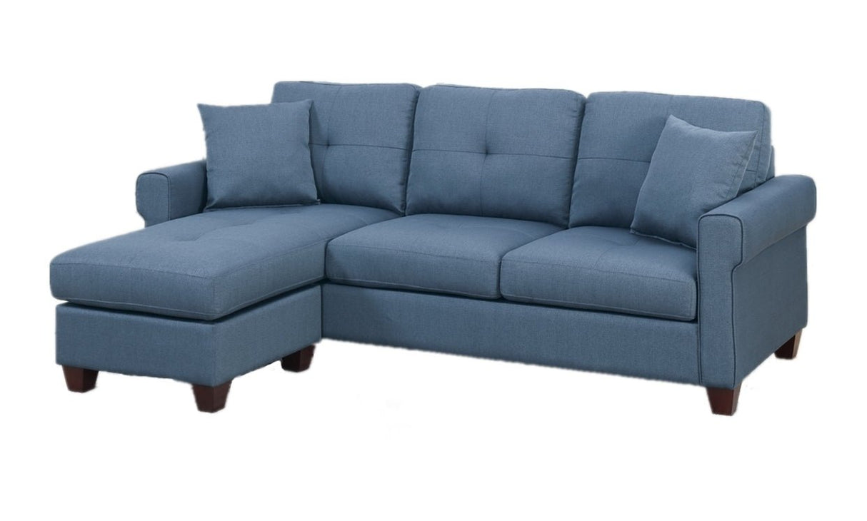 2 - PCS SECTIONAL in Blue | Home Elegance USA