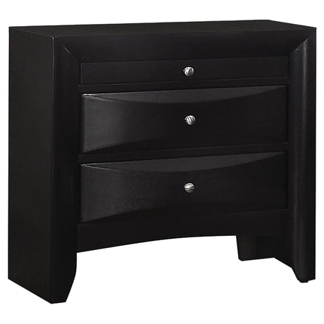 Briana 2-drawer Nightstand Black - Home Elegance USA