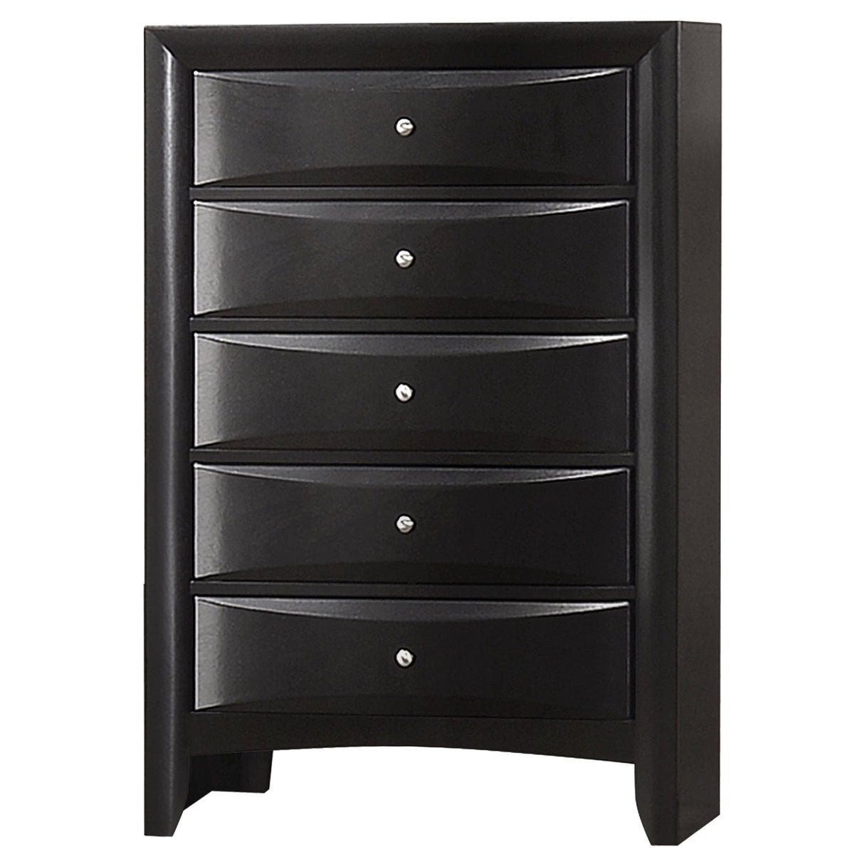 Briana Rectangular 5 - drawer Chest Black | Coaster | Home Elegance USA