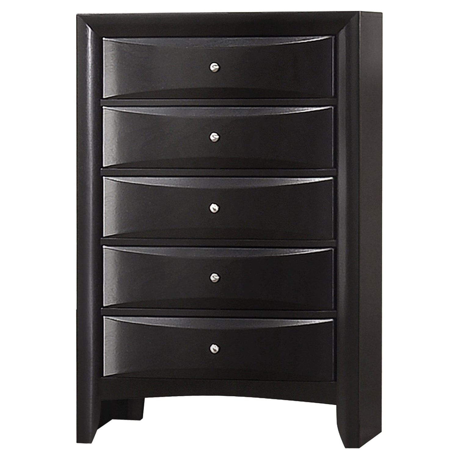 Briana Rectangular 5 - drawer Chest Black | Coaster | Home Elegance USA