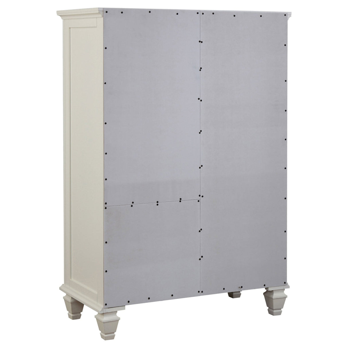Door Chest - Sandy Beach 8-drawer Door Chest Storage Cream White