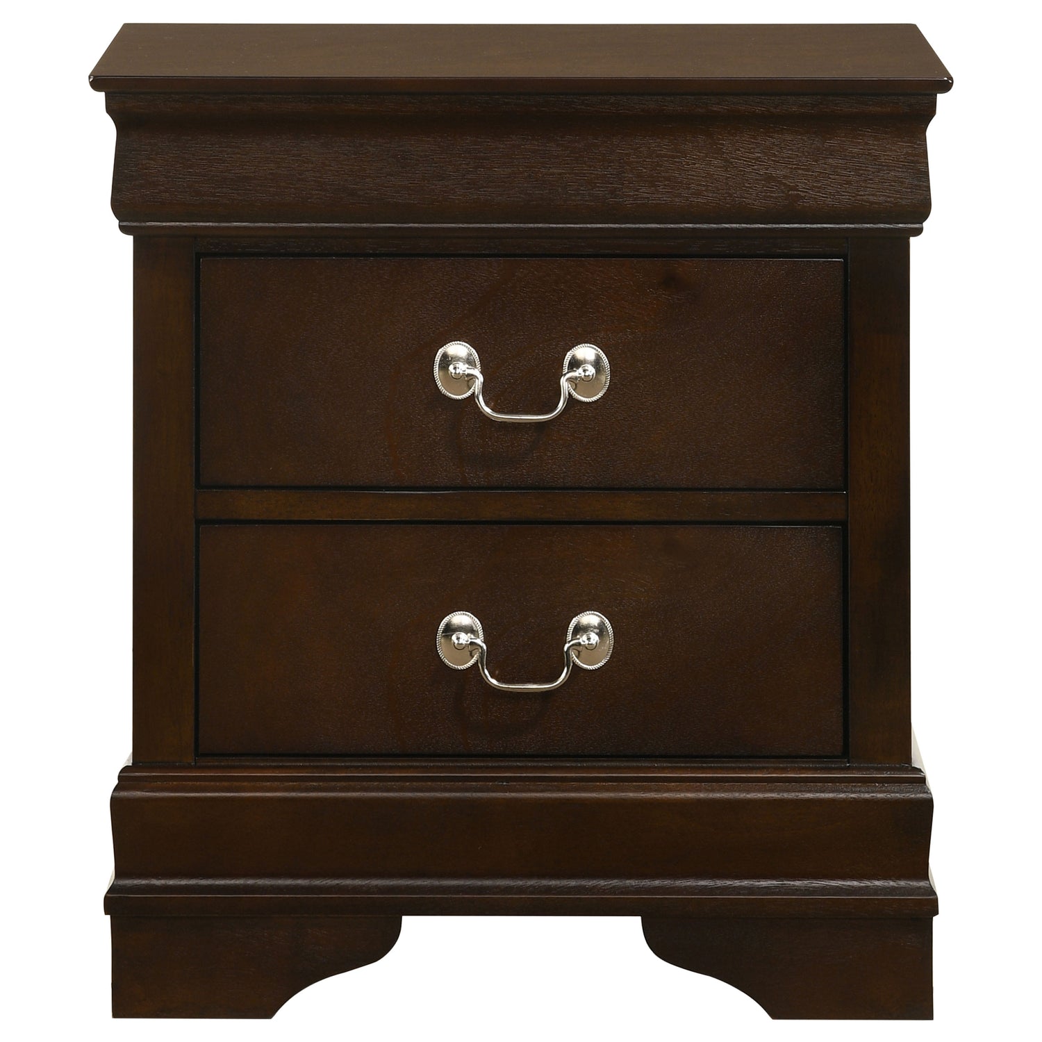 Louis Philippe 2-drawer Nightstand Cappuccino - Home Elegance USA