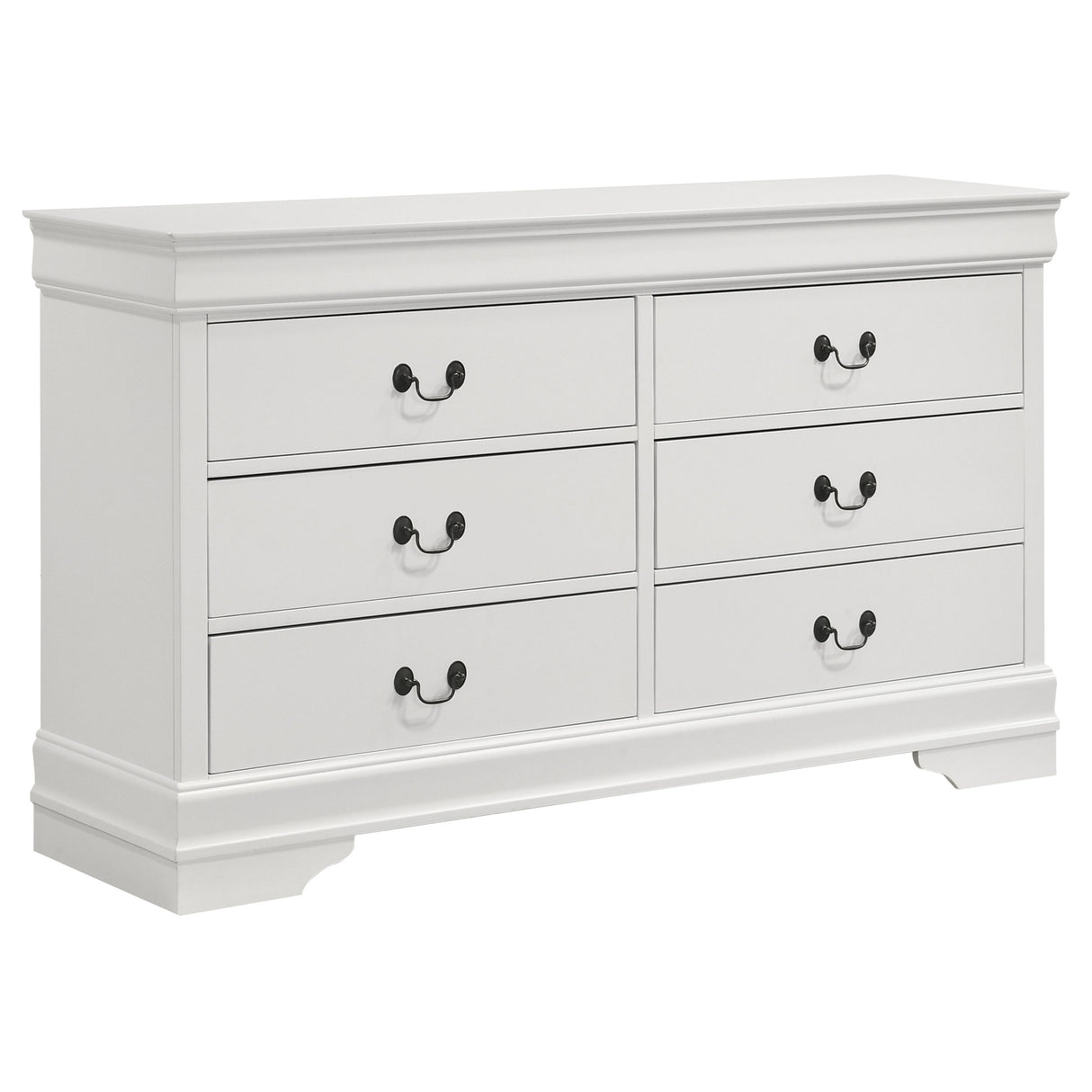 Louis Philippe 6-drawer Dresser White - Home Elegance USA