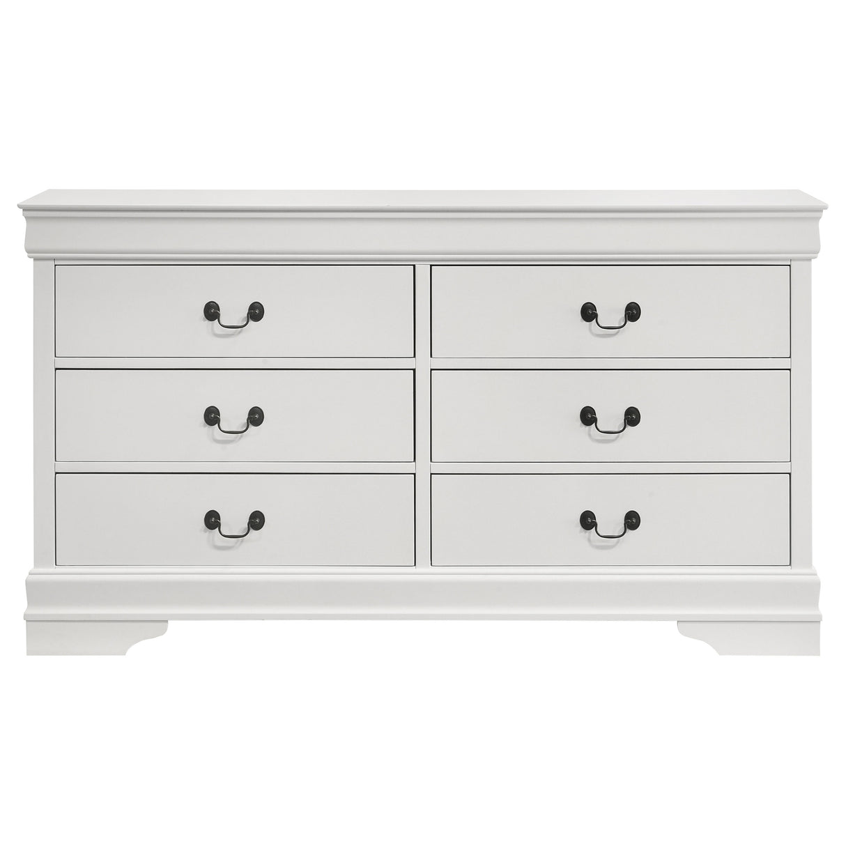 Louis Philippe 6-drawer Dresser White - Home Elegance USA