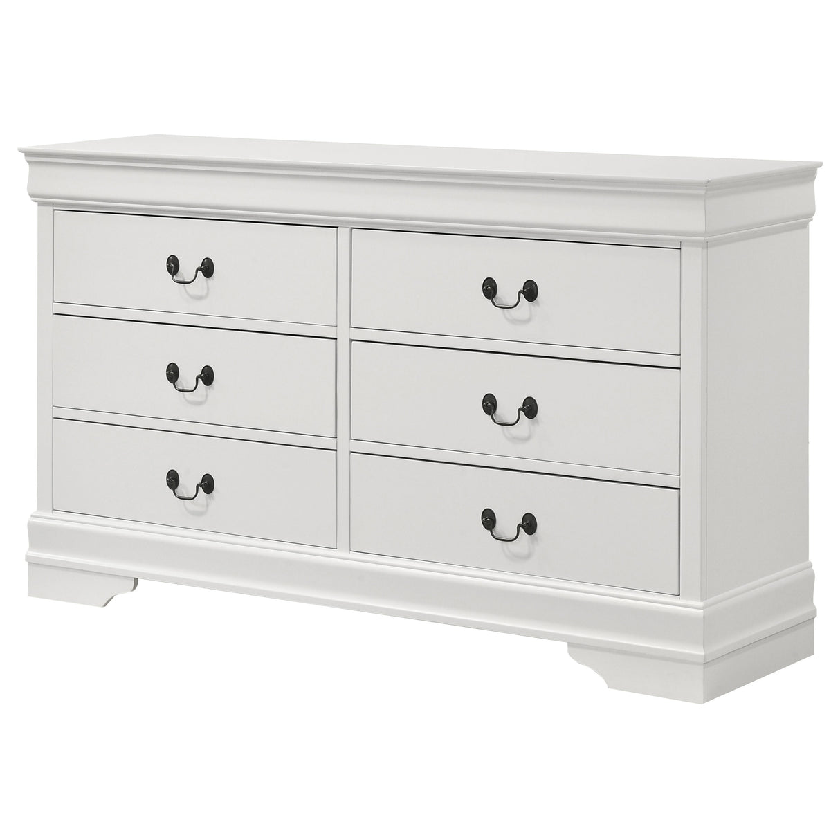 Louis Philippe 6-drawer Dresser White - Home Elegance USA