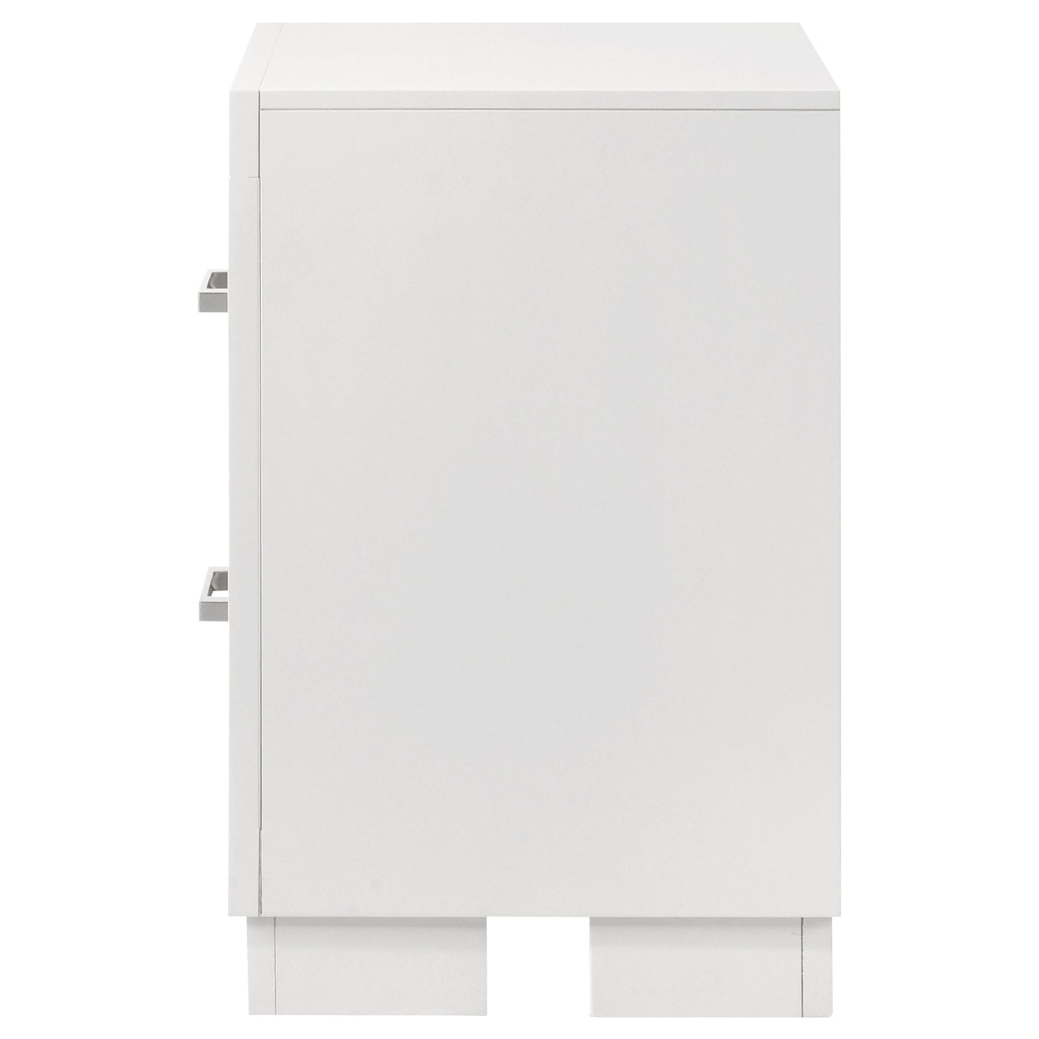 Jessica 2-drawer Nightstand Cream White - Home Elegance USA