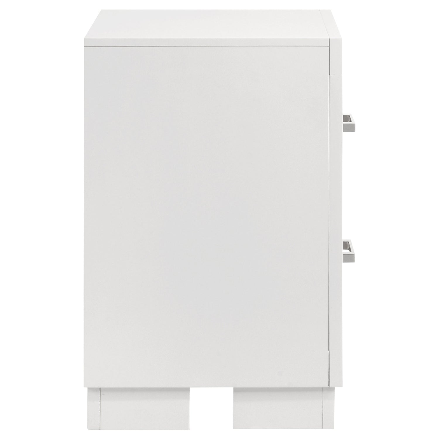 Jessica 2-drawer Nightstand Cream White - Home Elegance USA