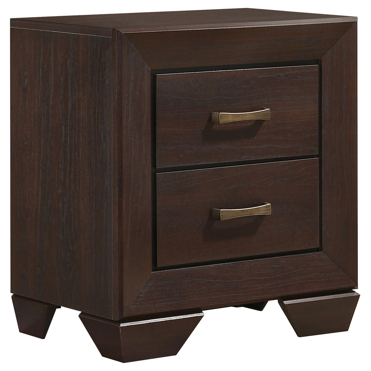Kauffman 2-drawer Nightstand Dark Cocoa - Home Elegance USA
