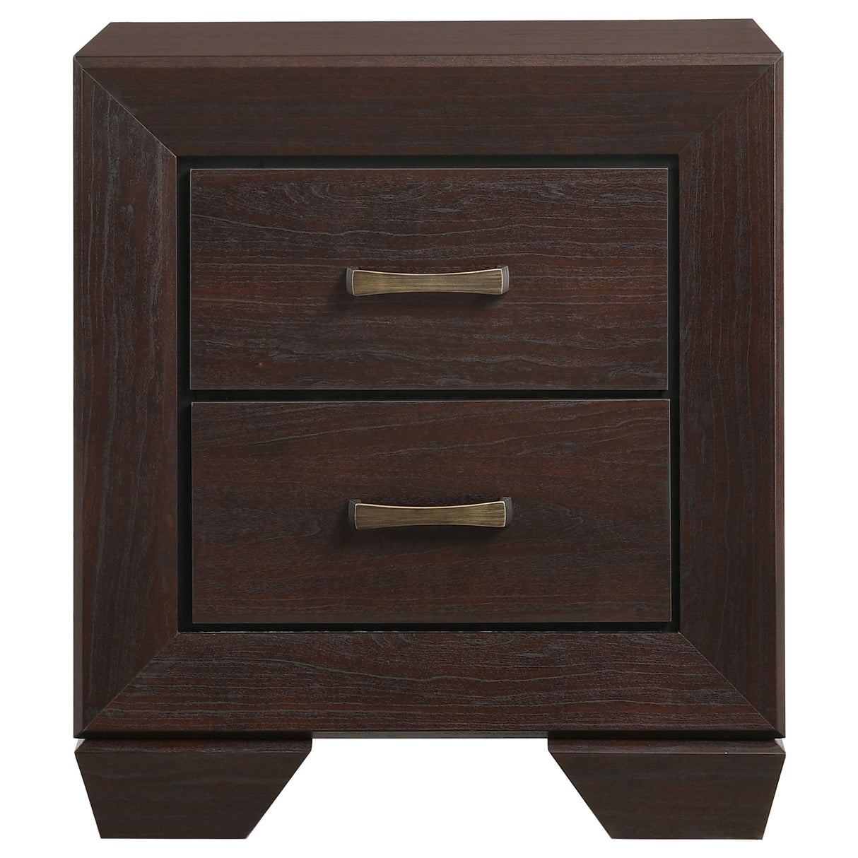 Kauffman 2-drawer Nightstand Dark Cocoa - Home Elegance USA
