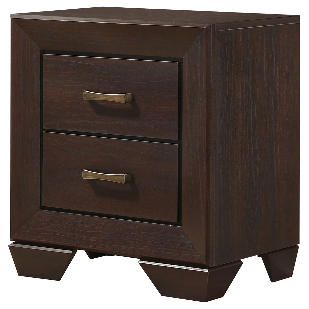 Kauffman 2-drawer Nightstand Dark Cocoa - Home Elegance USA