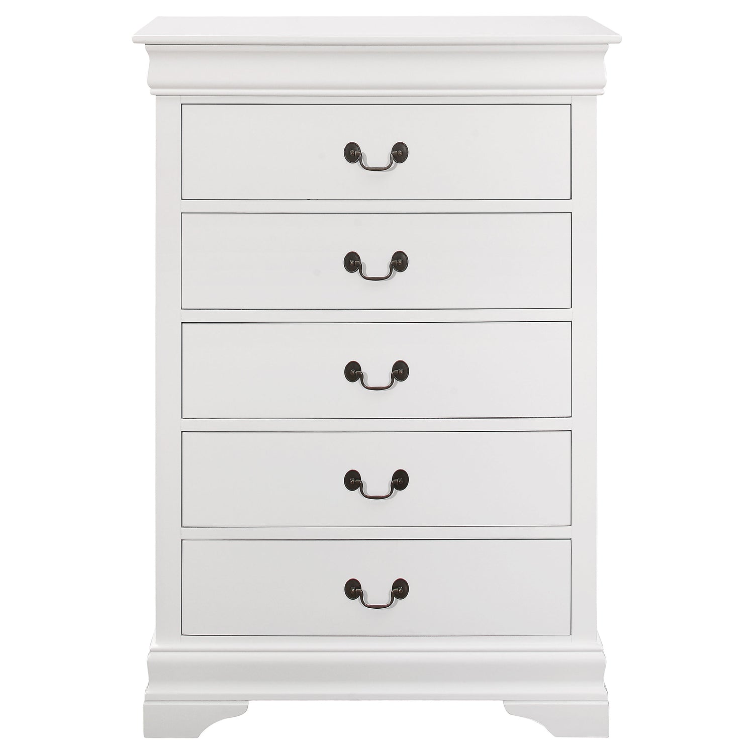 Twin Bed 5 Pc Set - Louis Philippe 5-piece Twin Bedroom Set White