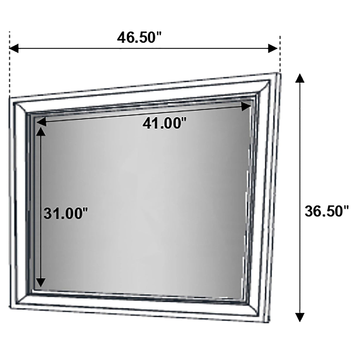 Juego de dormitorio Miranda de 4 piezas, color blanco, tamaño king
