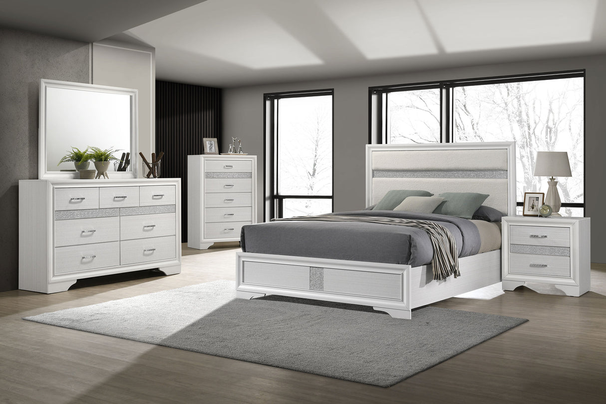 Miranda 5-piece Queen Bedroom Set in White | Coaster Furniture - Home Elegance USA