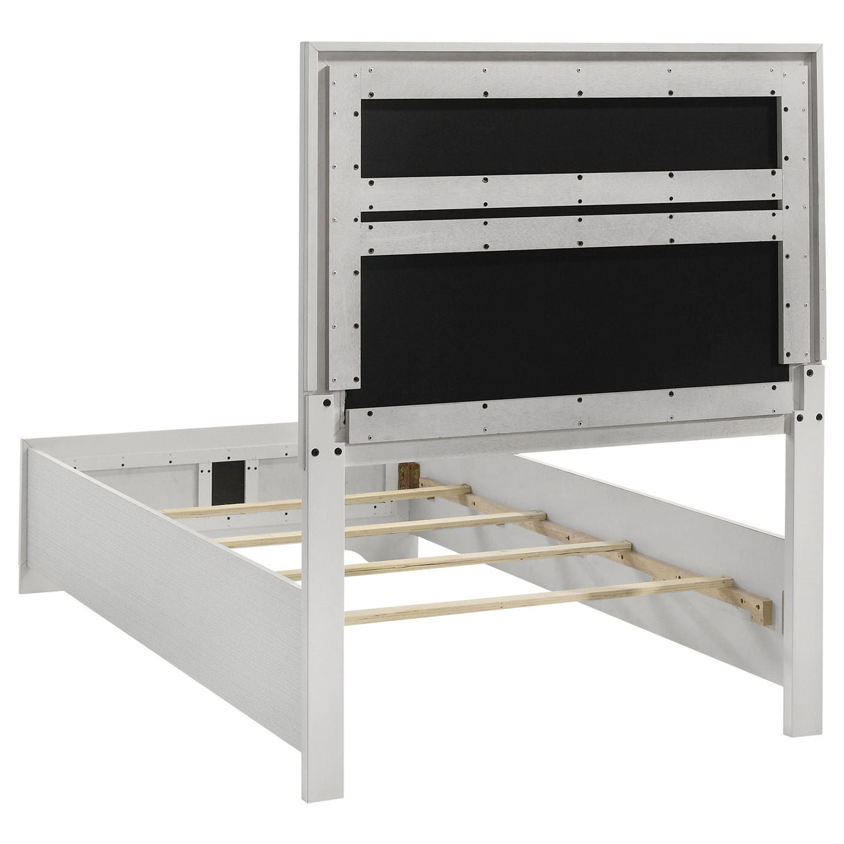 Juego de dormitorio doble Miranda de 4 piezas en blanco