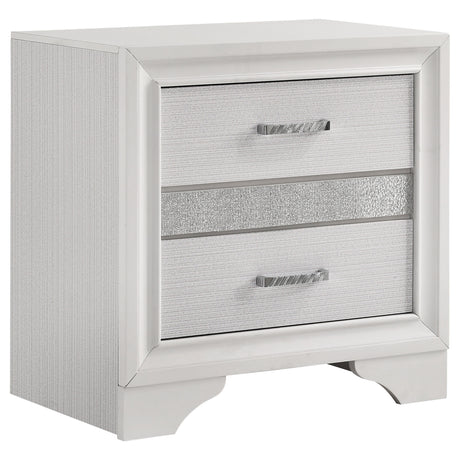 Miranda 2-drawer Nightstand White - Home Elegance USA