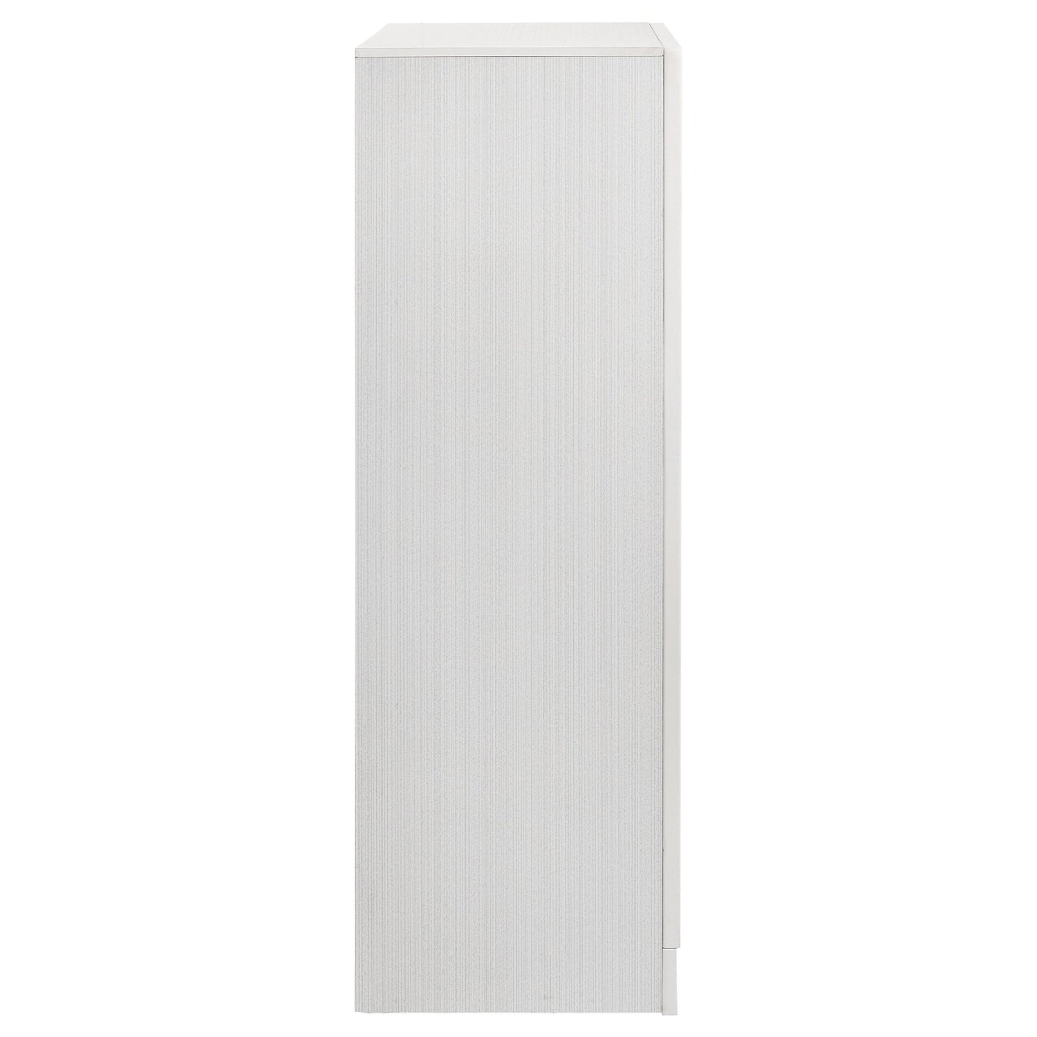 Chest - Miranda 5-drawer Chest White and Rhinestone