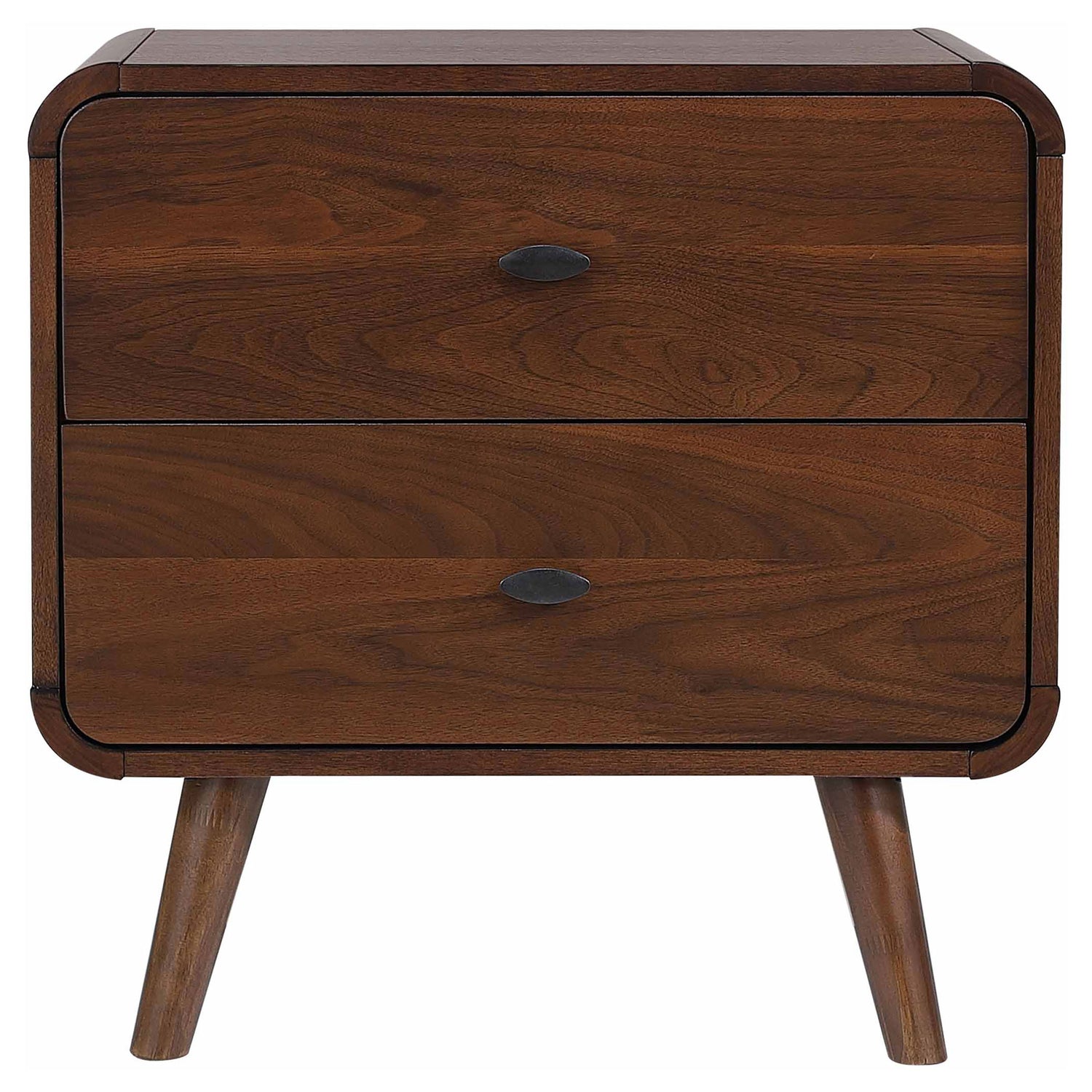 Robyn 2-drawer Nightstand Dark Walnut - Home Elegance USA