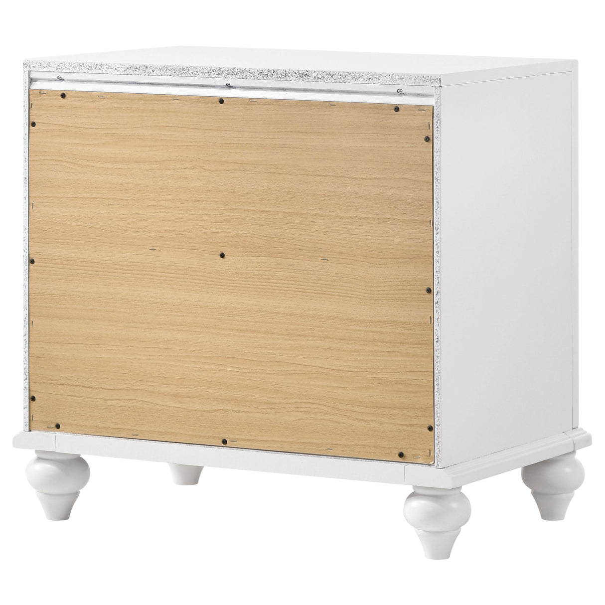 Barzini 2-drawer Nightstand White - Home Elegance USA
