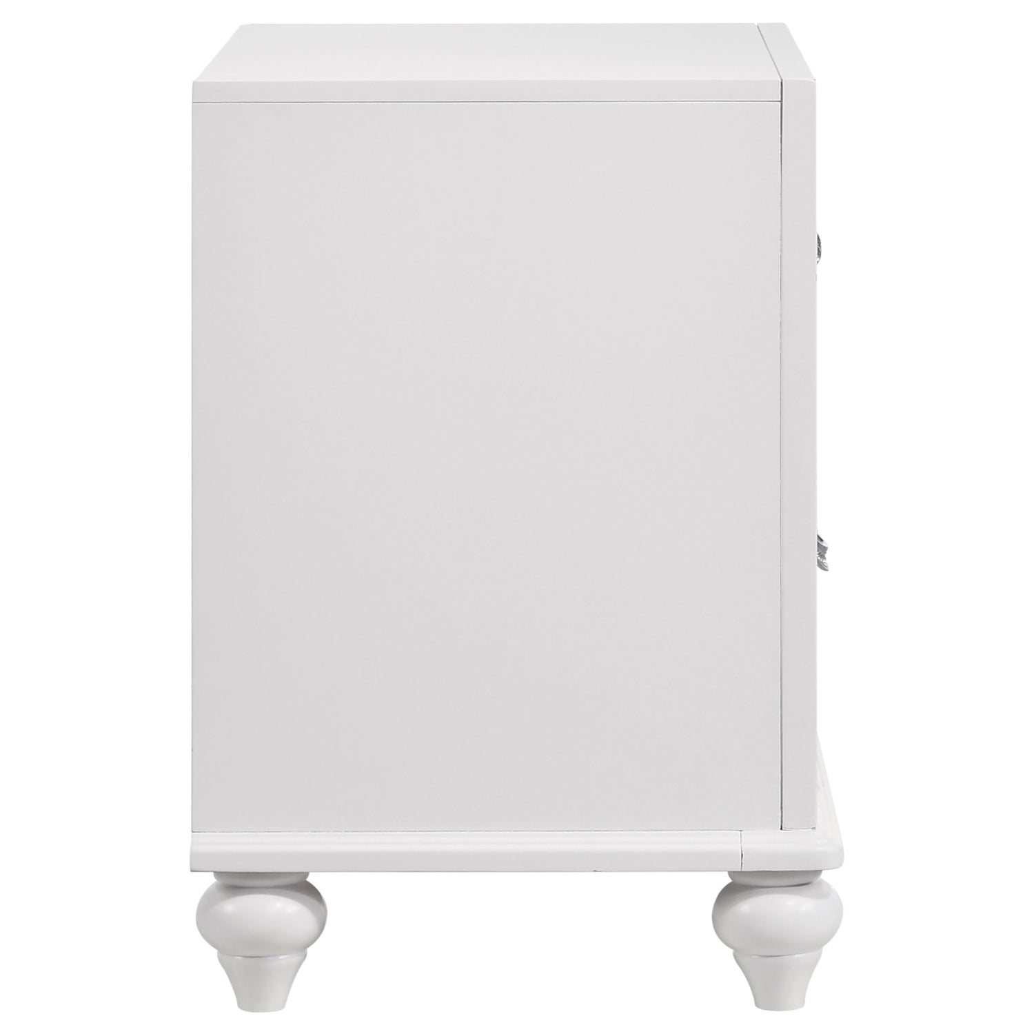 Barzini 2-drawer Nightstand White - Home Elegance USA