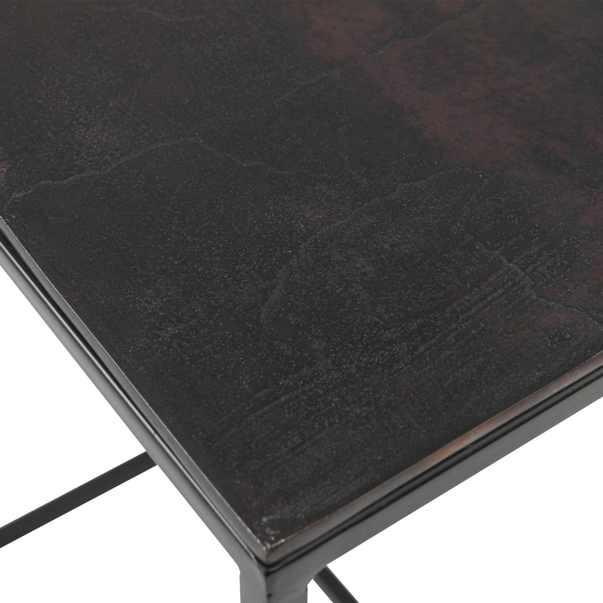 Coreene Iron Nesting Tables (Set of 3) - Black by Uttermost - View 5