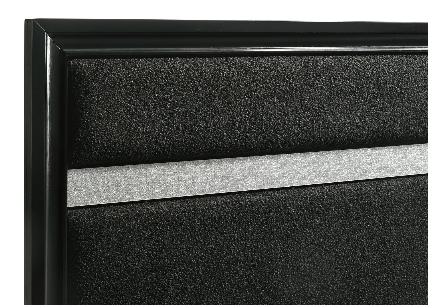 Miranda 54-inch Upholstered Queen Panel Bed Black -  Coaster Furniture