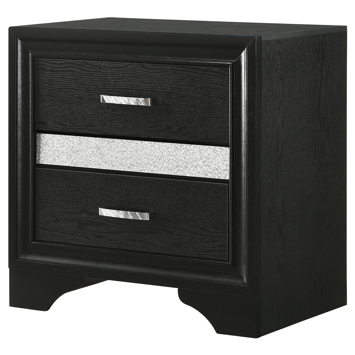 Miranda 2-drawer Nightstand Black - Home Elegance USA