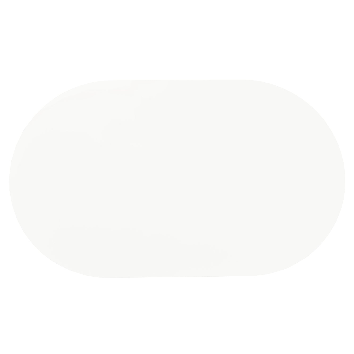 Dining Table - Retro Oval Dining Table Glossy White and Chrome