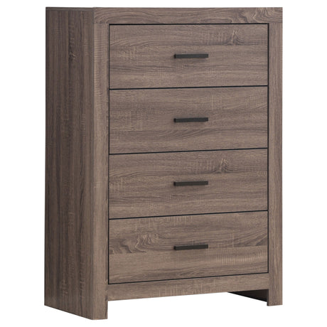 Brantford 4-drawer Bedroom Chest Barrel Oak - Home Elegance USA