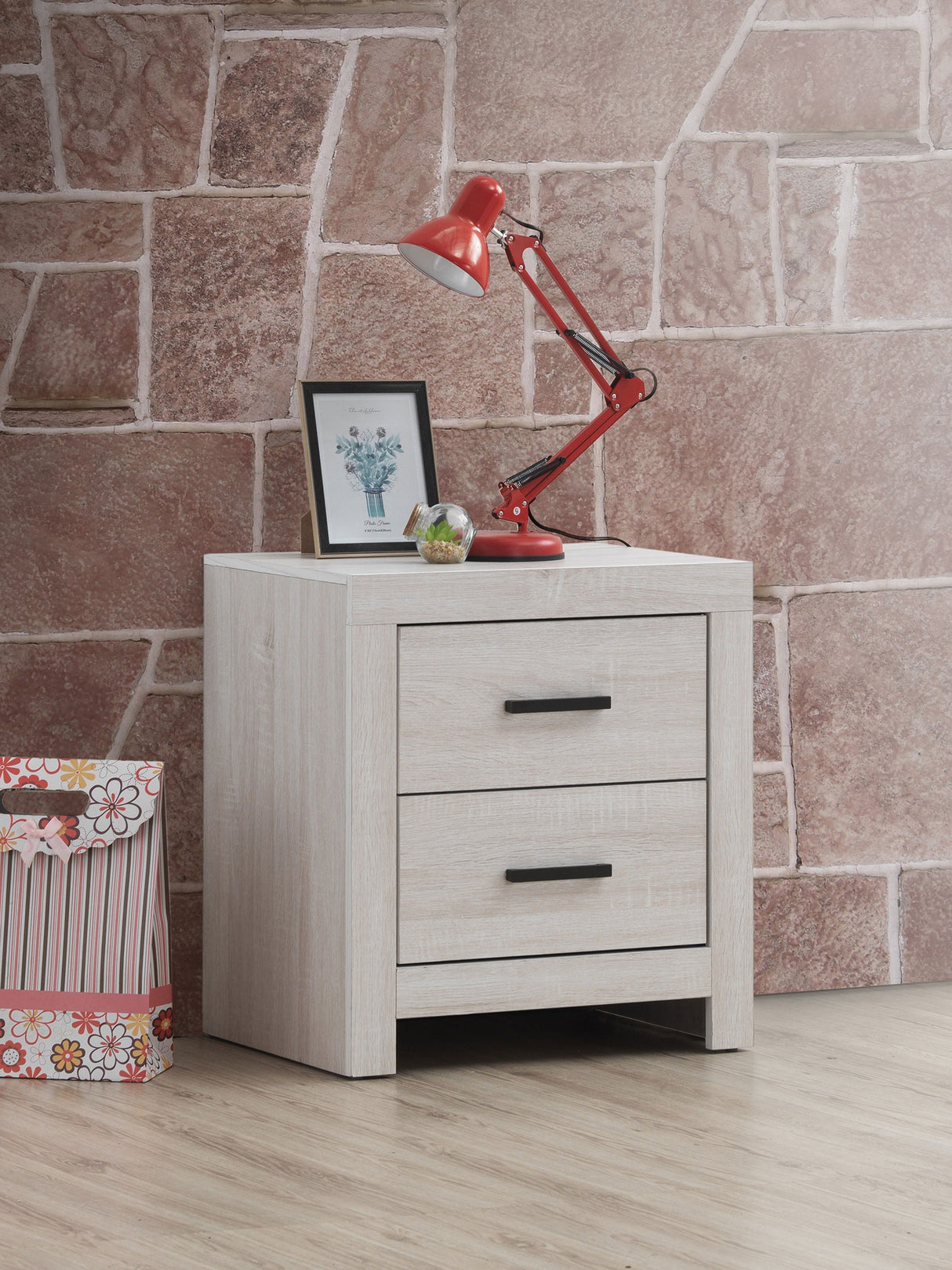 Brantford 2-drawer Nightstand Coastal White - Home Elegance USA