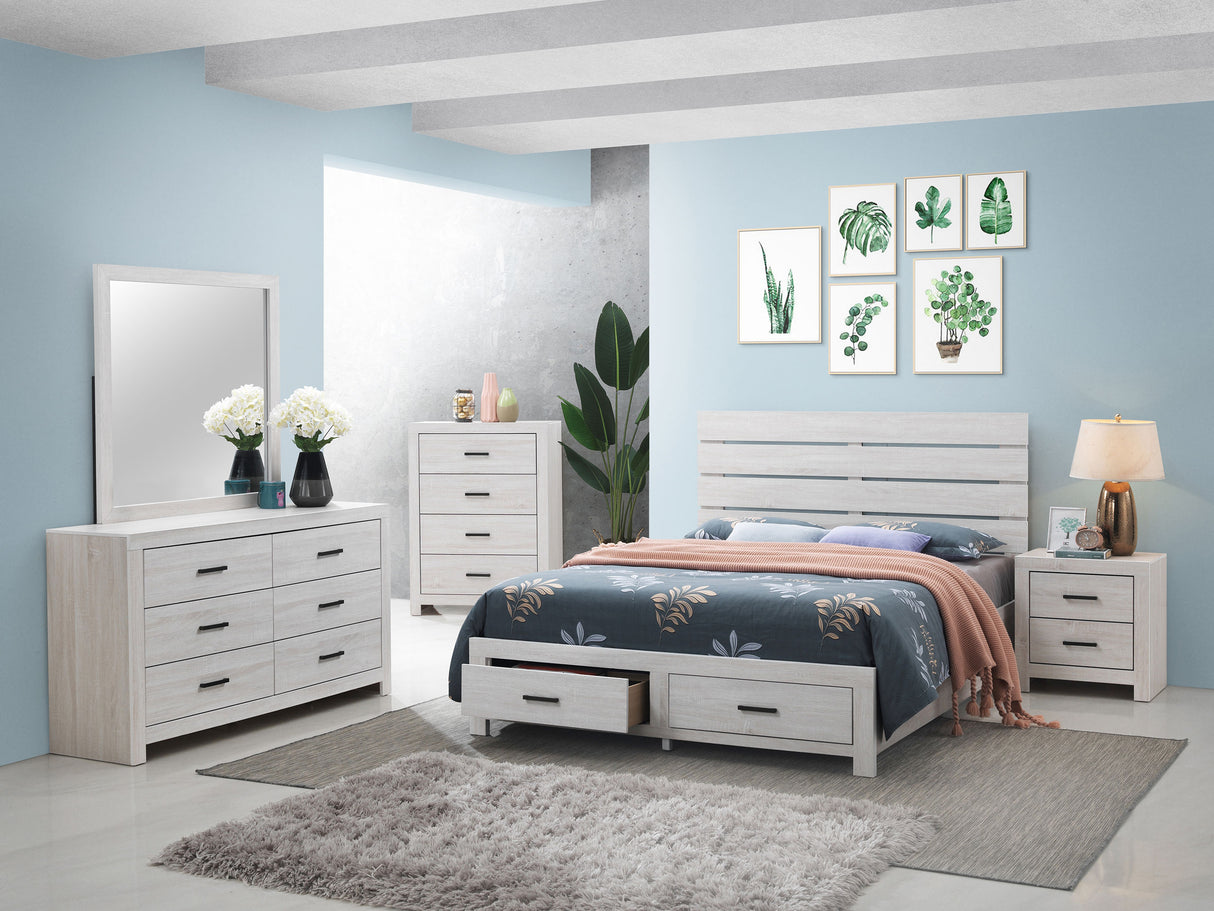Brantford 2-drawer Nightstand Coastal White - Home Elegance USA