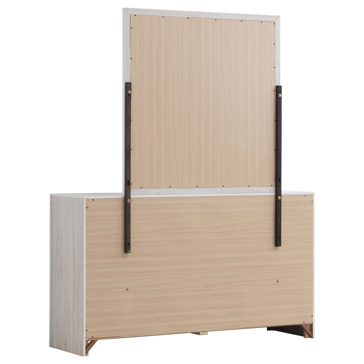 Brantford 6 - drawer Dresser with Mirror Coastal White | Coaster | Home Elegance USA