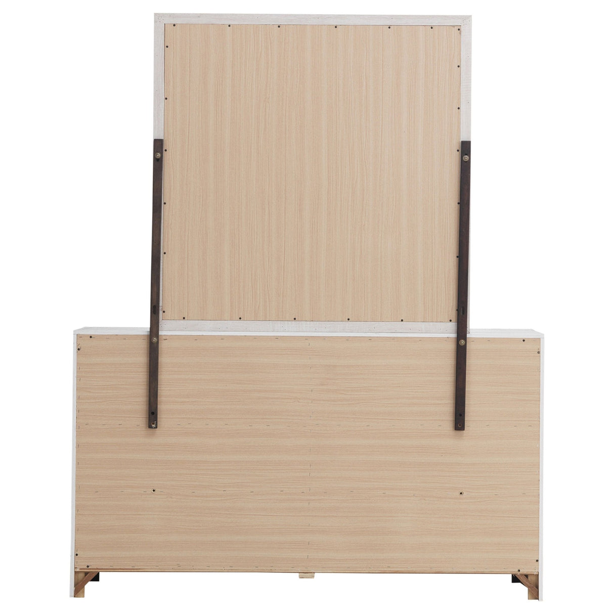 Brantford 6 - drawer Dresser with Mirror Coastal White | Coaster | Home Elegance USA