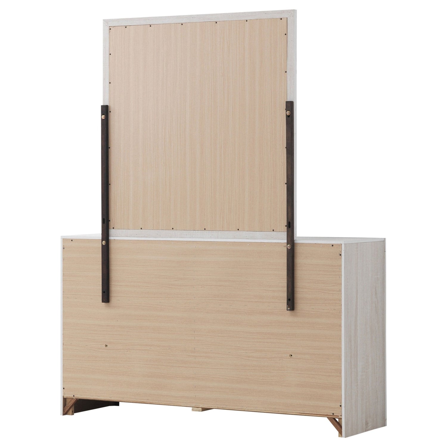 Brantford 6 - drawer Dresser with Mirror Coastal White | Coaster | Home Elegance USA