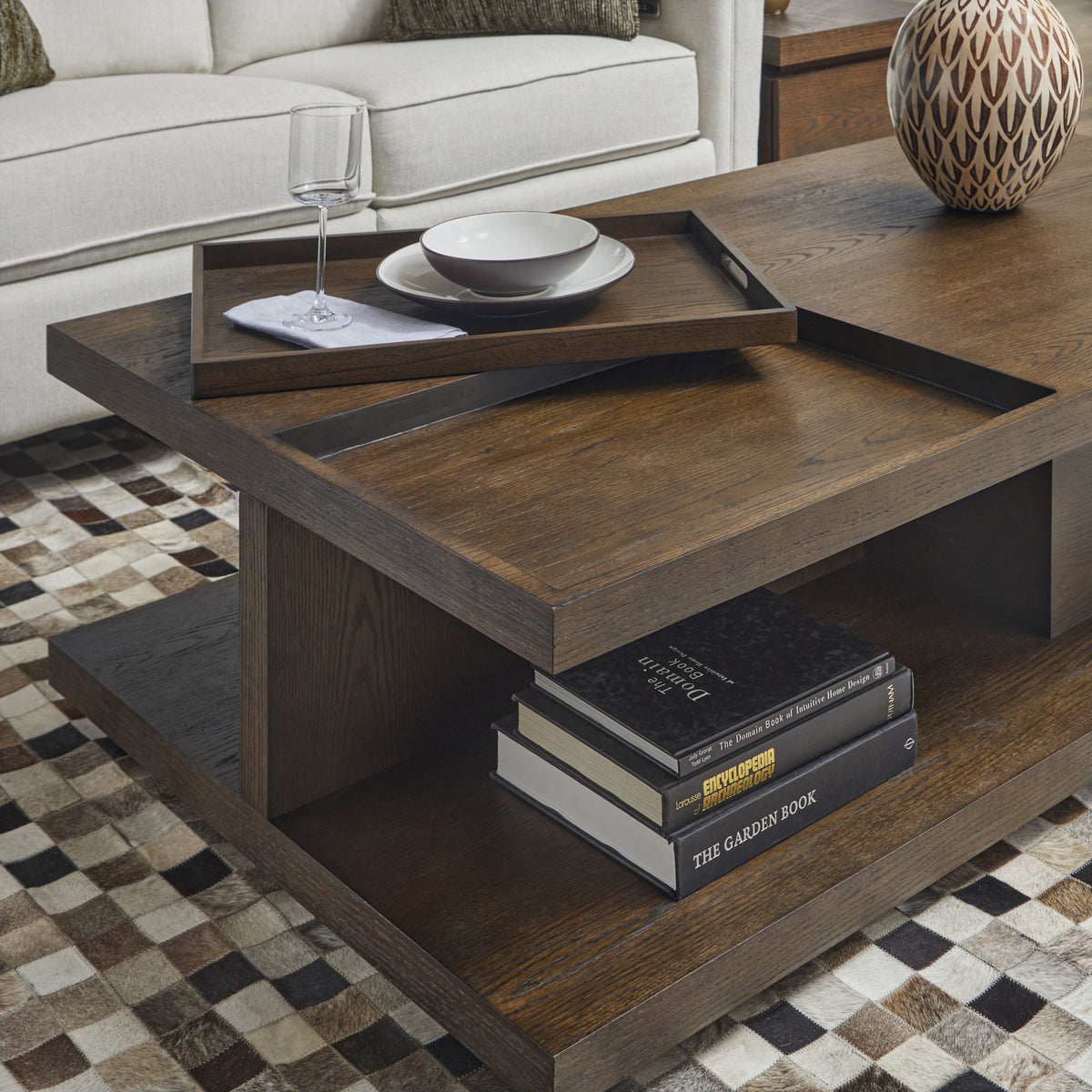 Athens Rectangular Coffee Table With Casters - Chocolate Brown | Flexsteel