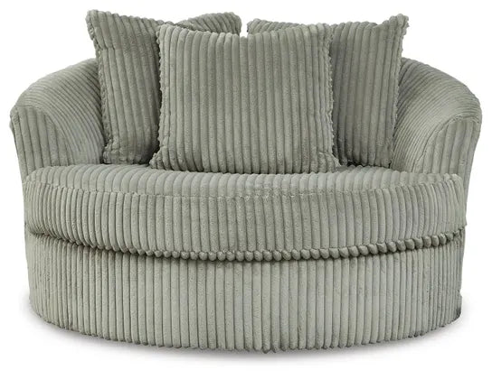 Ashley Fog Lindyn Oversized Swivel Accent Chair 2110521 - Velvet